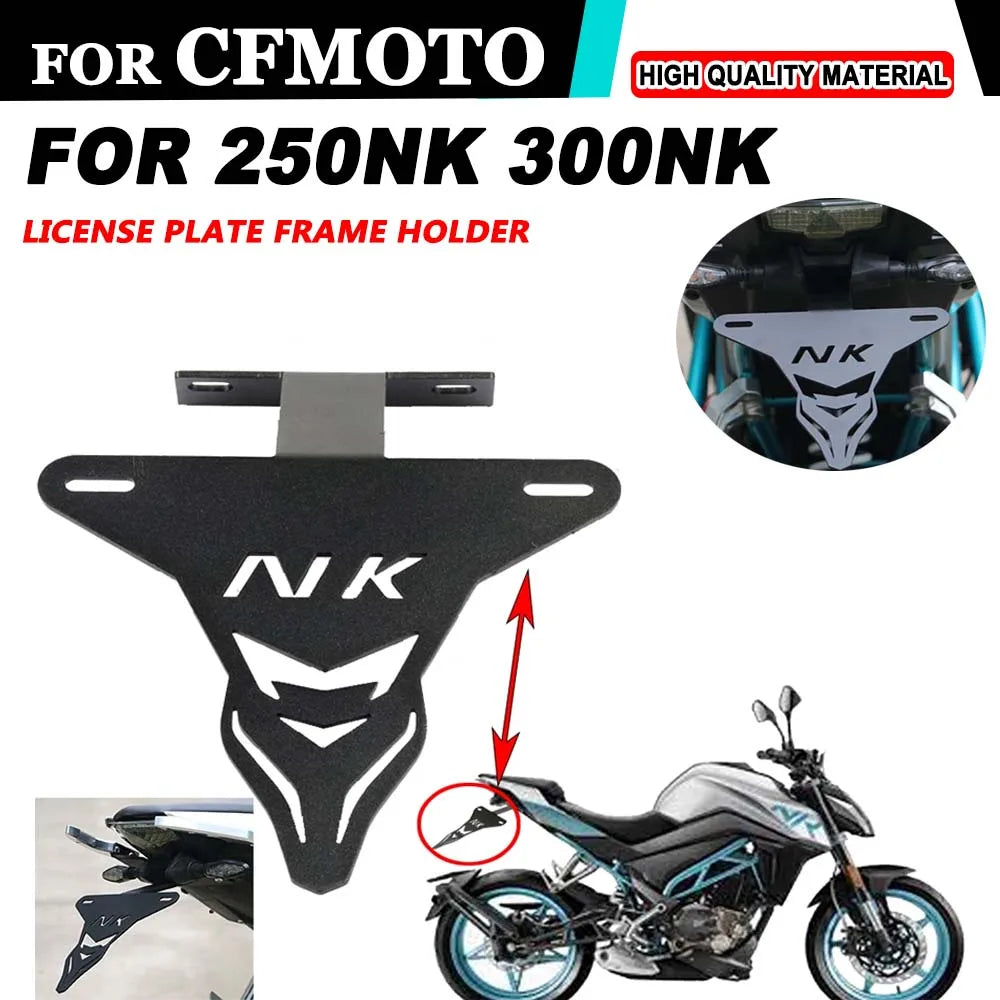 For CFMOTO CF 250NK NK250 300NK NK 250 300 Motorcycle Part rear license plate bracket License plate fenders Registration Bracket