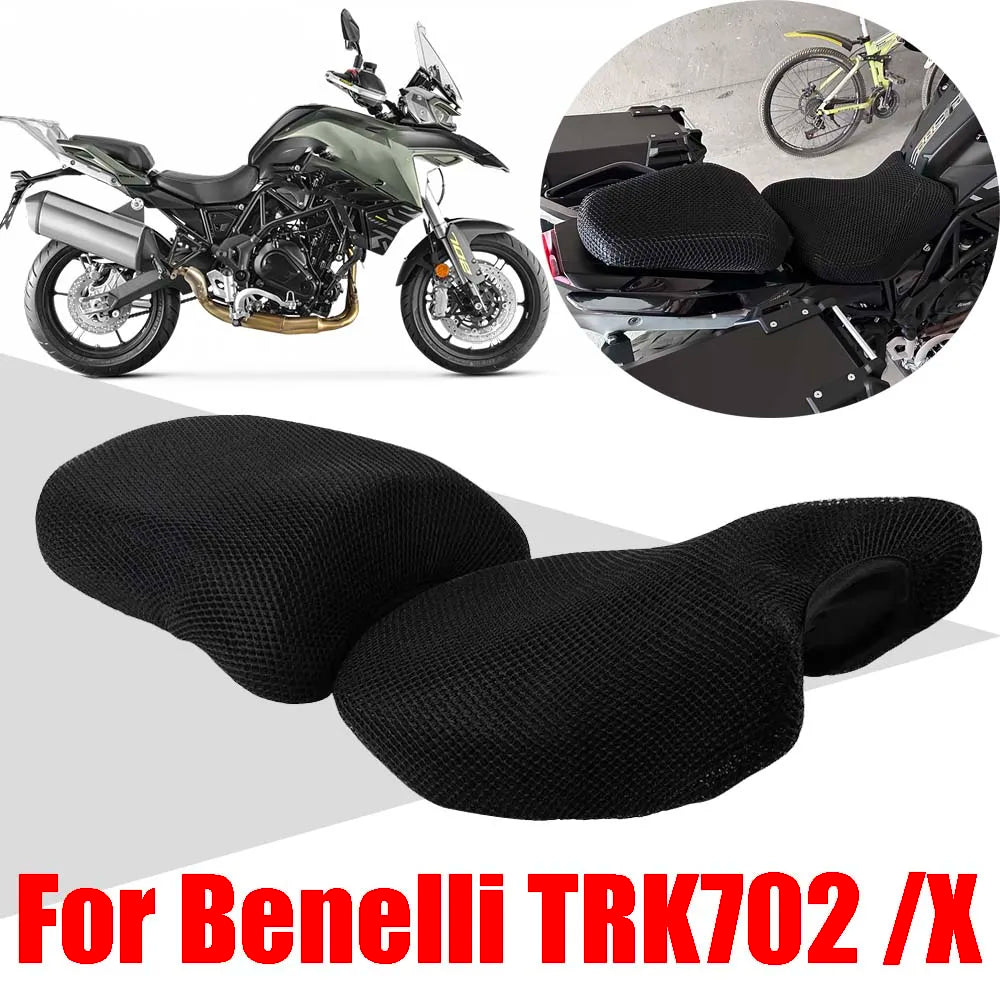 Motorcycle Mesh Seat Cover Heat Insulation Seat Cushion Cover Protector For Benelli TRK702X TRK702 TRK 702 X 702X Accessories