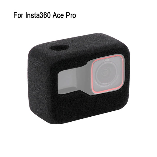 For Insta360 Ace Pro Camera Sponge Foam Windshield Housing Case Noise-reduction Cover
