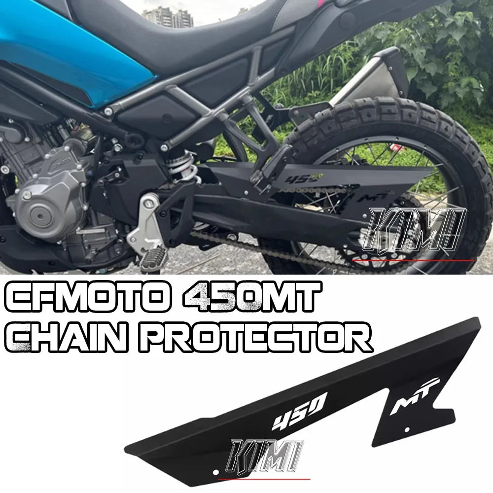 For CFMOTO 450MT MT450 2024 Motorcycle Accessories Chain Wheel Protection Cover Chain Cover Gear Cover Protection Metal