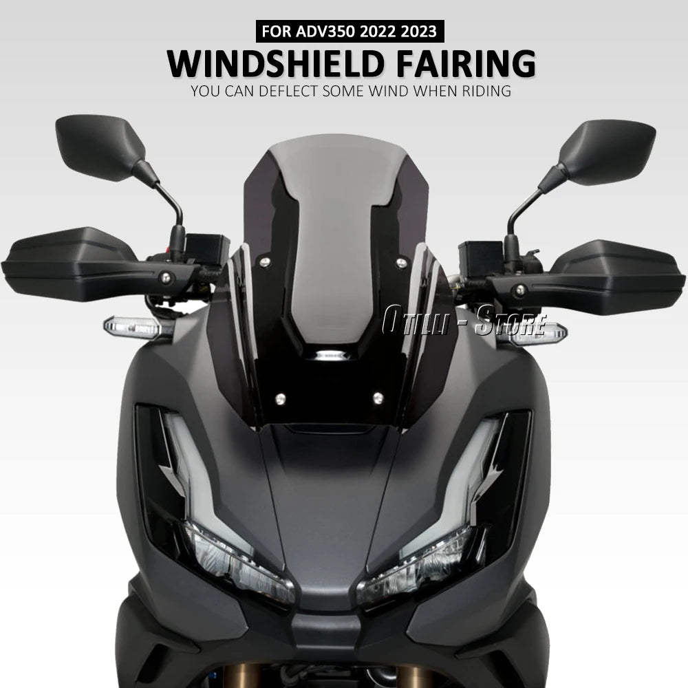 For Honda ADV 350 Adv350 2022 2023 Motorcycle Accessories Windshield Windscreen Wind Shield Screen Deflector Spoiler Protector