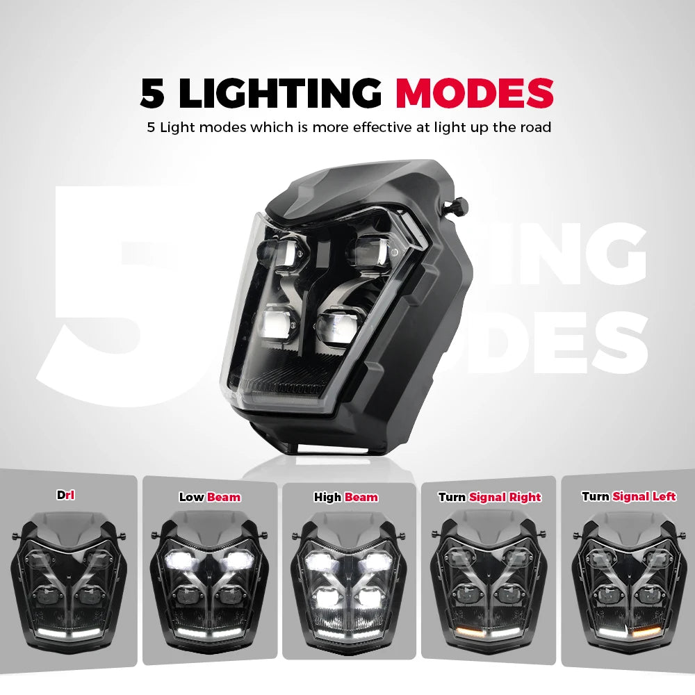 Motorcycle LED Headlight For YAMAHA Tenere 700 Rally World Raid XTZ700 T7 Head Lights Assembly Lamp Integrated Turn Signal E24