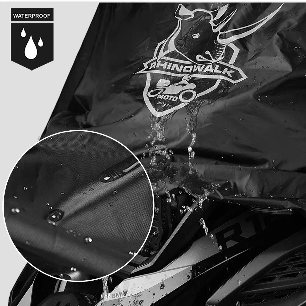 Rhinowalk Motorcycle Cover Outdoor Motorbike Rain Cover Protection Dust Wind Sunshade Dustproof Cover Fit For Universal Motor