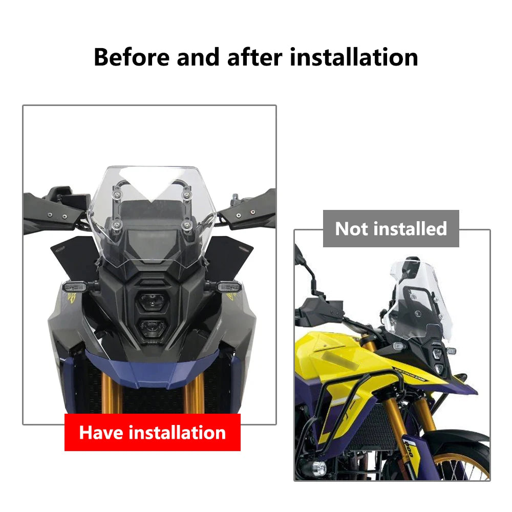For v strom 800de 2023 new Motorcycle Windshield Side Screen Weather Protector V-STROM 800DE 2023 Accessories