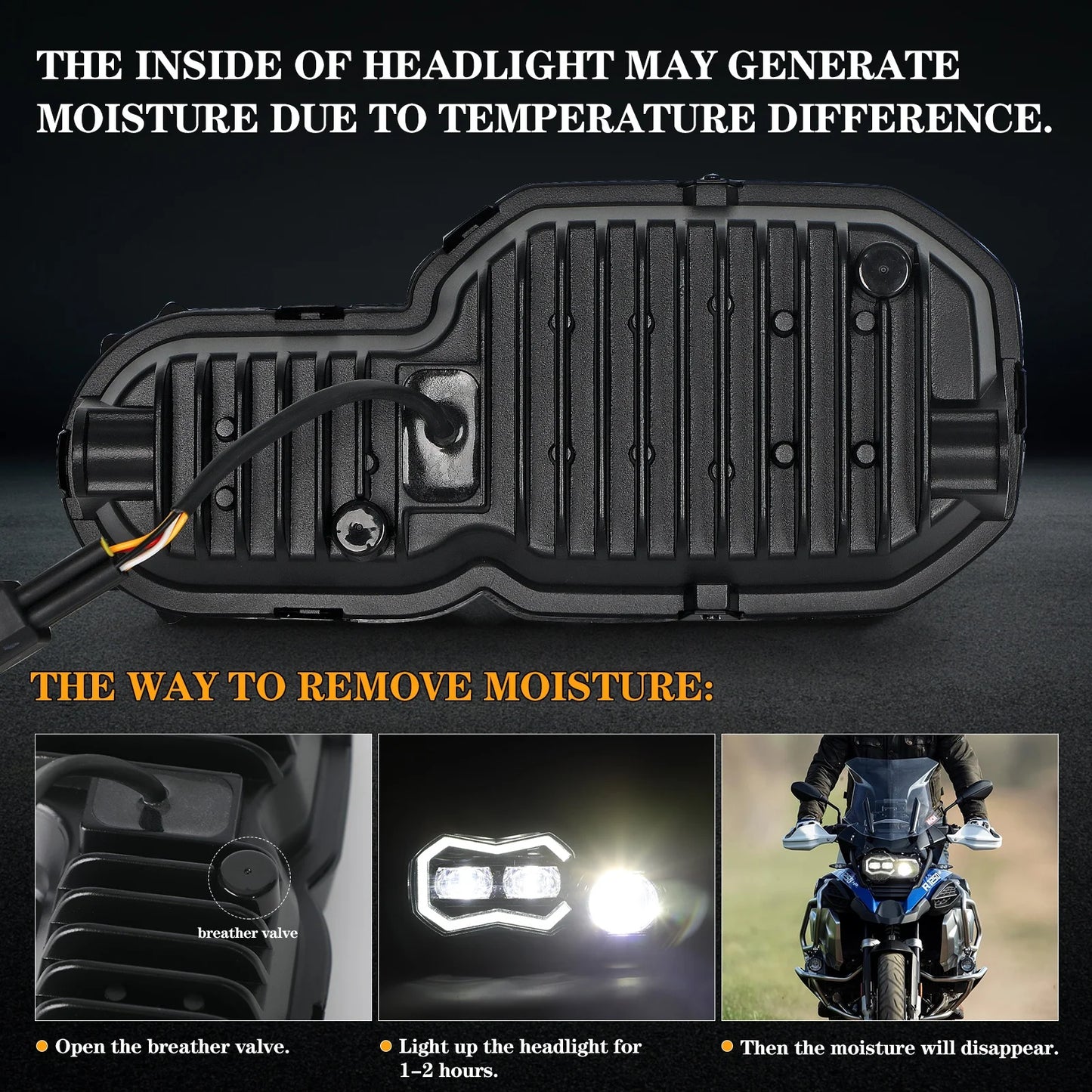 Motorcycle hedalights F800r E9 Luz Para Phare Faro Led For Bmw Gs F 800 Gs F 650 F 750 Gs 800gs Moto Adventure 2012