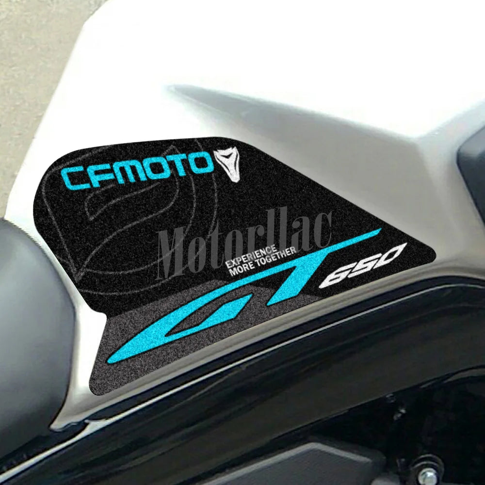 For CFMOTO 650gt 650 GT 3M Motorcycle Tank Pad Stickers Anti-Slip Side Traction Knee Grip Protector Decals Waterproof Accessorie