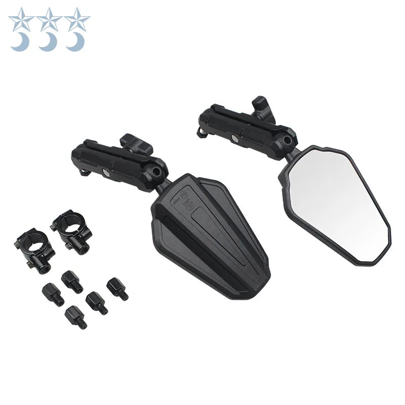 2pcs Directional ball all-round rotation folding ADV Off-road scooter retrofit rearview mirror mirrors mirrors mirrors