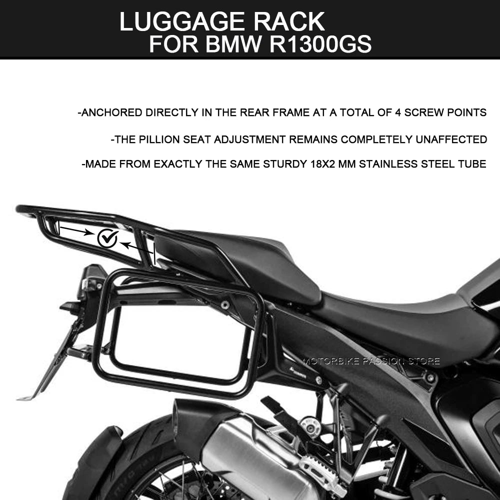 for BMW R1300GS Motorcycle Rear Tail Rack Top Box Case Suitcase Carrie ...