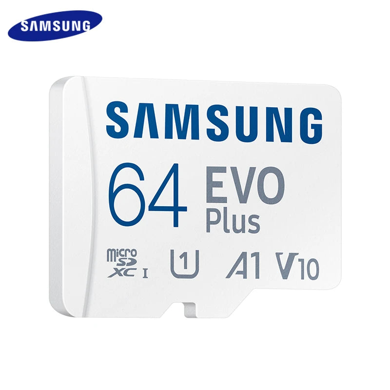 Samsung 512GB 256GB 128GB A2 V30 Memory Card EVO Plus Micro SD Card 64GB A1 V10 High Speed UHS-I Class 10 TF Card For Camera