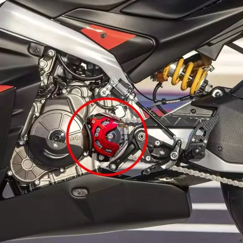RS660 2020 2021 Front Sprocket Cover Chain Protector Guard For Aprilia RS660 2022 2023 RS 660 Motorcycle Sensor Protection Cover