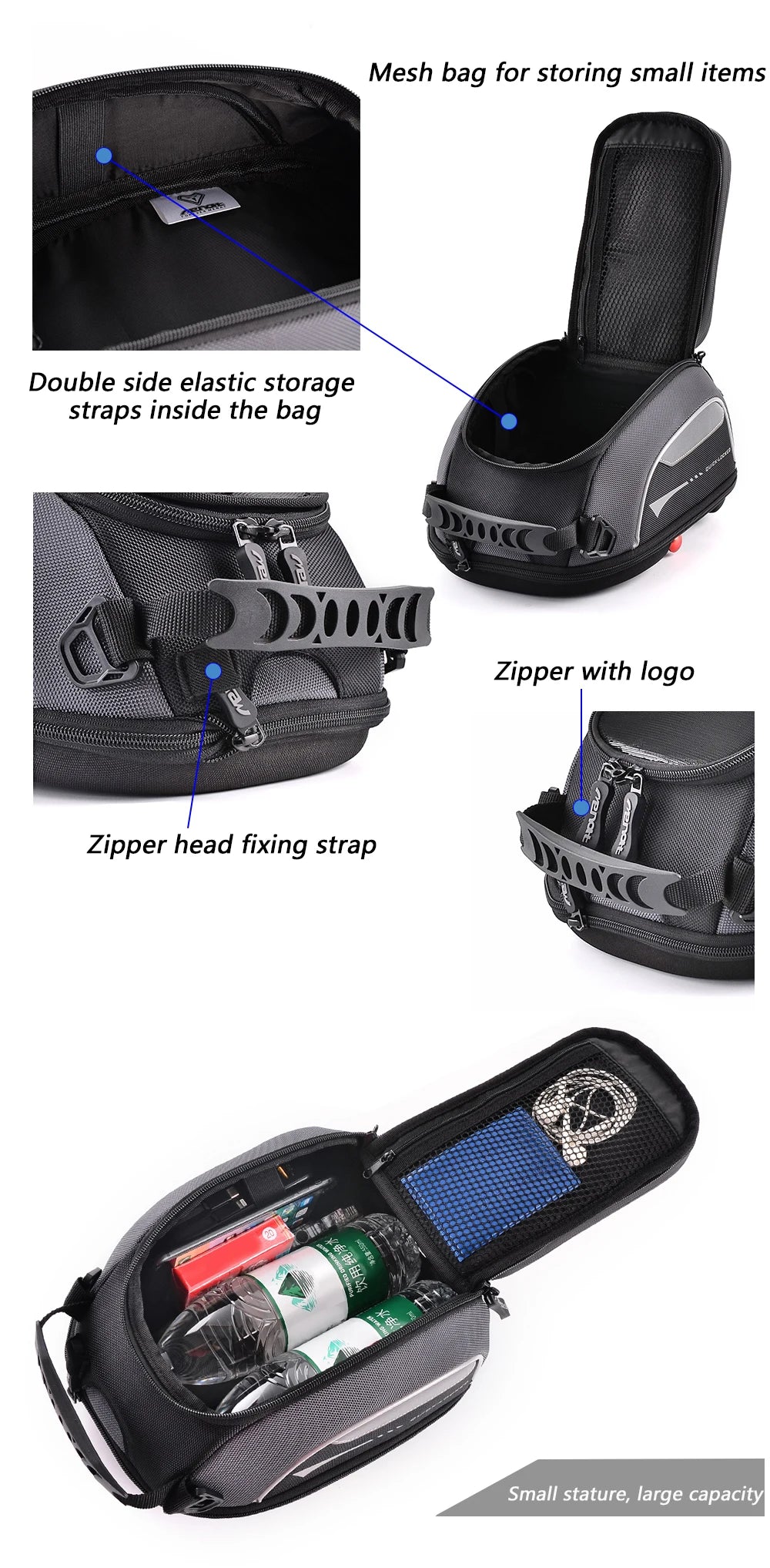 Tank Bag for Honda CRF1000L  Africa Twin Adventure Sports XL 750 Transalp Quick Lock Fuel Luggage Carrie Top Case Waterproof