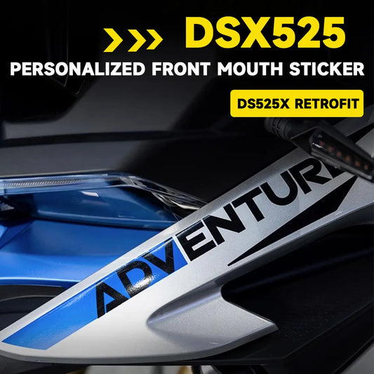 For VOGE DS525X DS 525X DSX525 525 DSX Motorcycle Front Lip Personalized Decorative Sticker Birdmouth Flower Front Mouth Sticker
