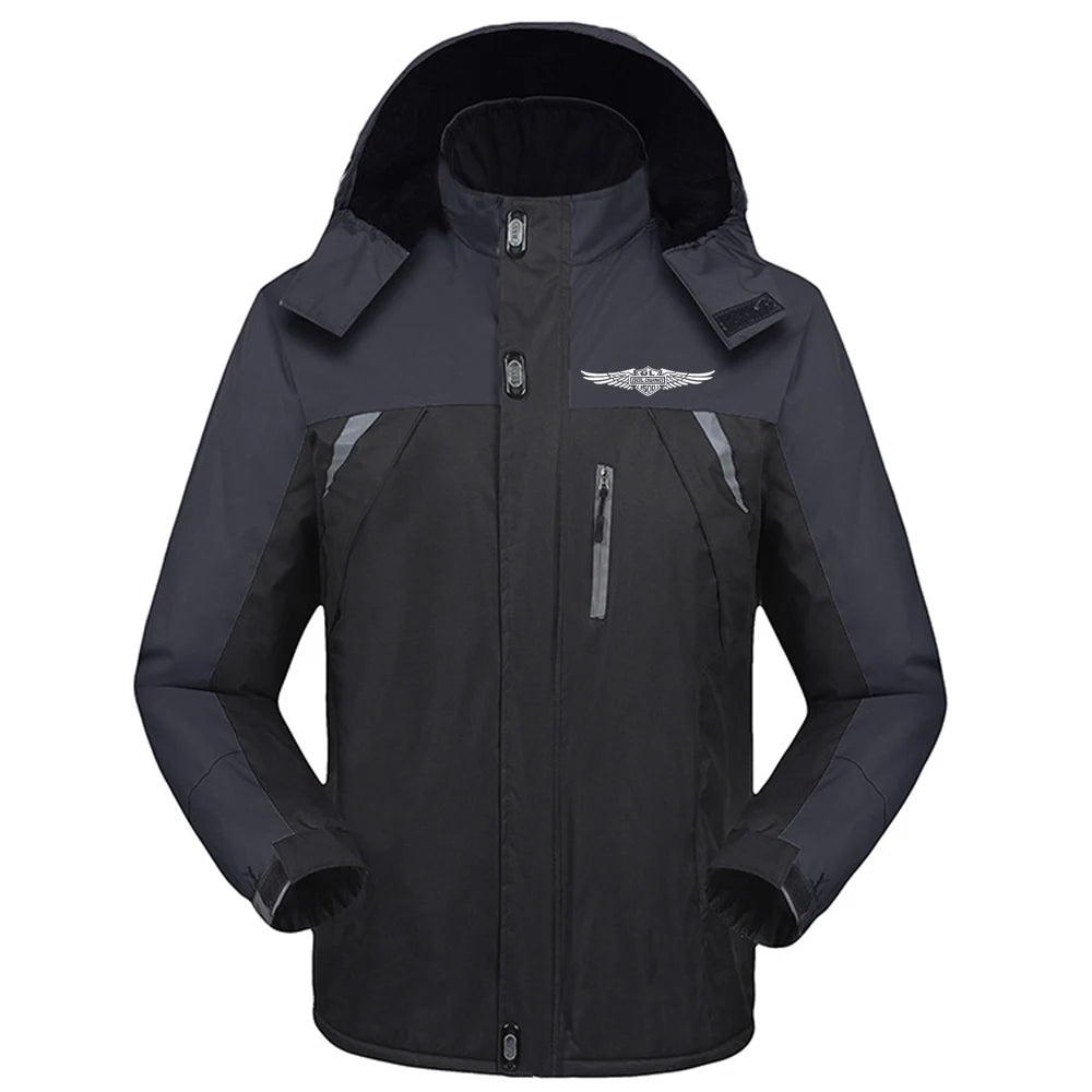 2023 Goldwing GL 1500 Winter Mens Casual Jacket Fashion Thick Coat Hooded Sportswear Zipper Windbreak Outwear Comfortable Tops
