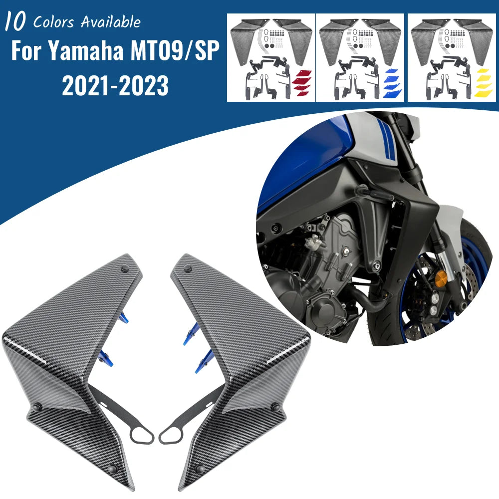 For Yamaha MT-09 MT 09 2021 2022 2023 MT09 Side Downforce Naked Spoilers Fixed Winglet Fairing Wings Motorcycle Accessories