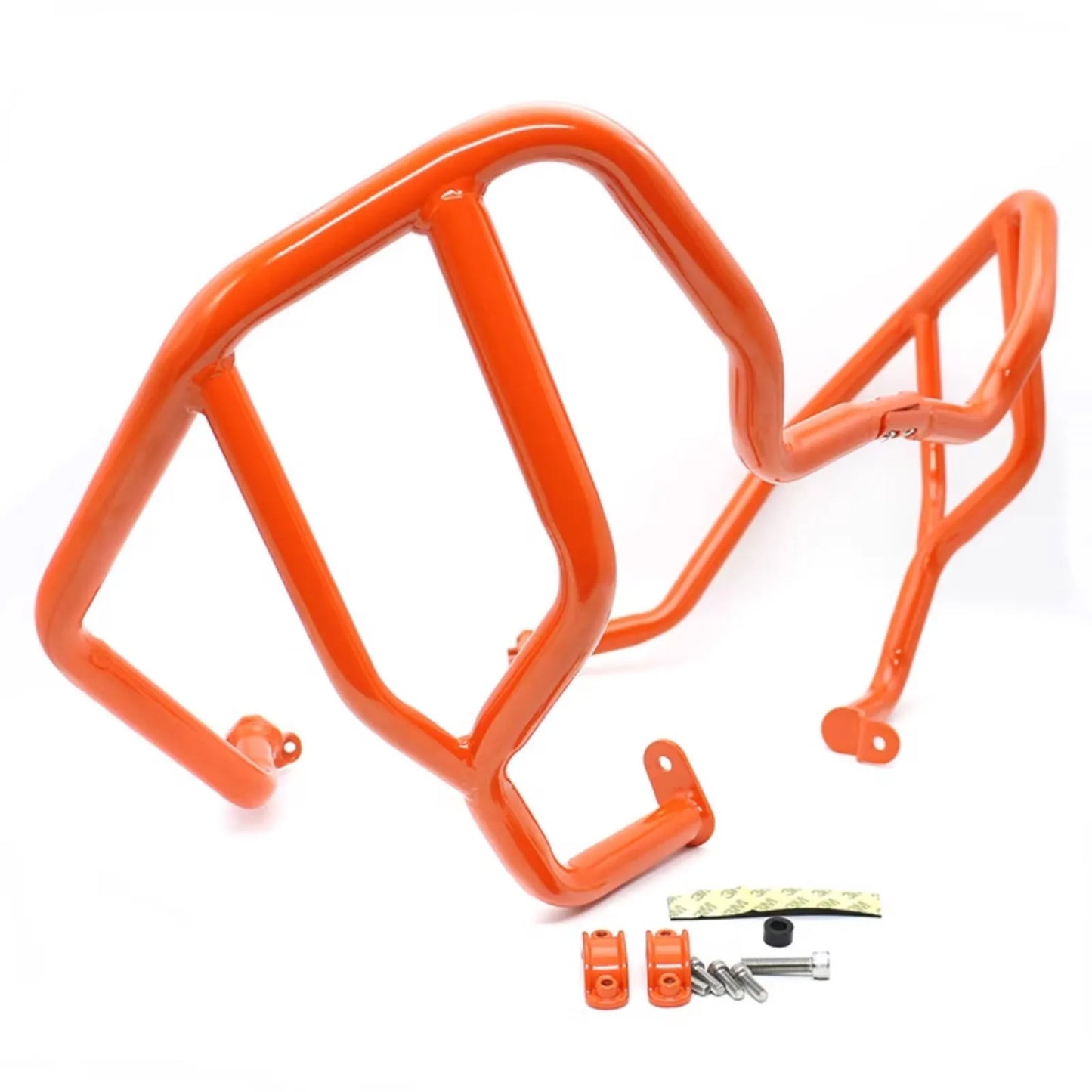 Lower Orange Crash Bar for KTM 1290 Super Adventure S / R 21-23 Engine Guard Black