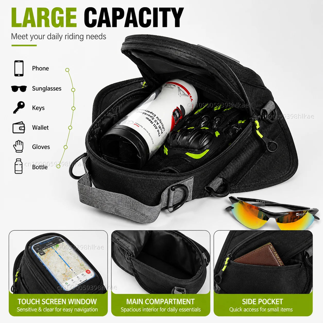 NEW Universal Magnetic Fuel Tank Bag Motorcycle Phone Navigation Pack For Aprilia Tuareg 660 Tuareg660