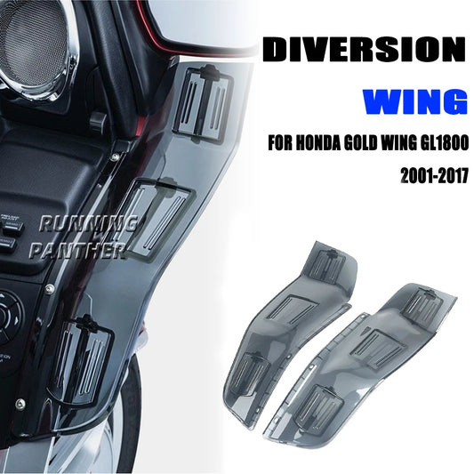 For Honda Goldwing Gold Wing GL 1800 GL1800 F6B 2001-2017 Motorcycle Side Spoilers Dragon Wing Air Guard Vented Wind Deflector