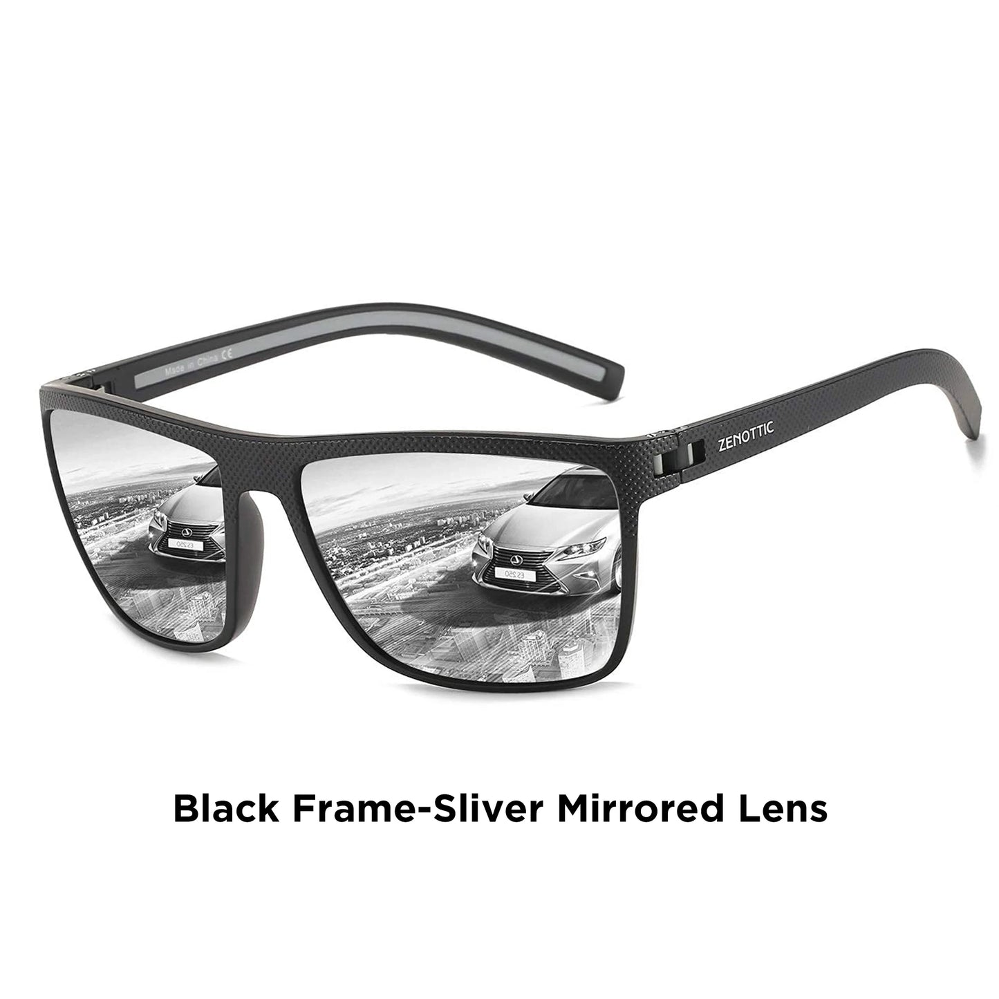 ZENOTTIC Retro Square Polarized Sunglasses Fashion Shade Women Men Ultra light TR90 Frame UV400 Protection Classics Sun Glasses