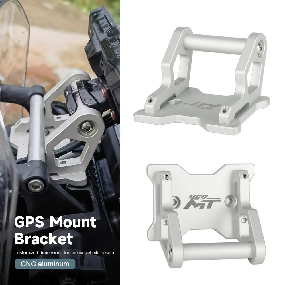 New FOR CFMOTO 450MT 450 MT 2024 2025 Motorcycle Accessories GPS Phone Holder Stand CNC aluminum Navigation Extension Bracket