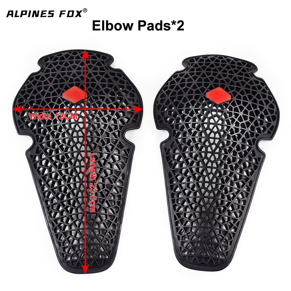 CE Approved Motorcycle Shoulder Elbow Back Protector Pad Universal Motorbike Chest Pads Soft Motorcycle Jacket Insert Armor