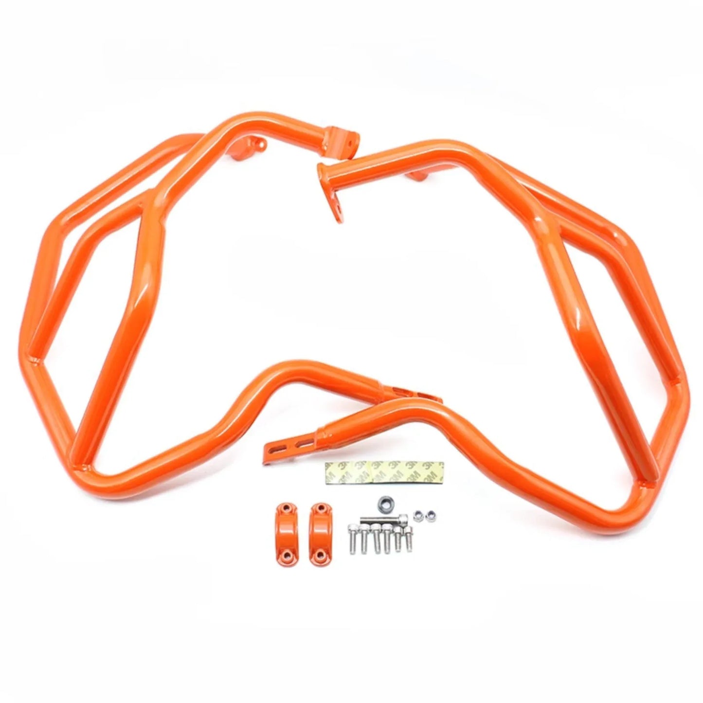 Lower Orange Crash Bar for KTM 1290 Super Adventure S / R 21-23 Engine Guard Black