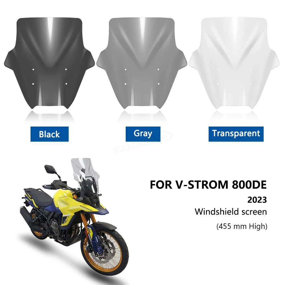 For V-STROM 800DE Windshield Accessories Motorcycle Windscreen Wind Shield Screen Deflector Spoiler Protector v strom 800de 2023