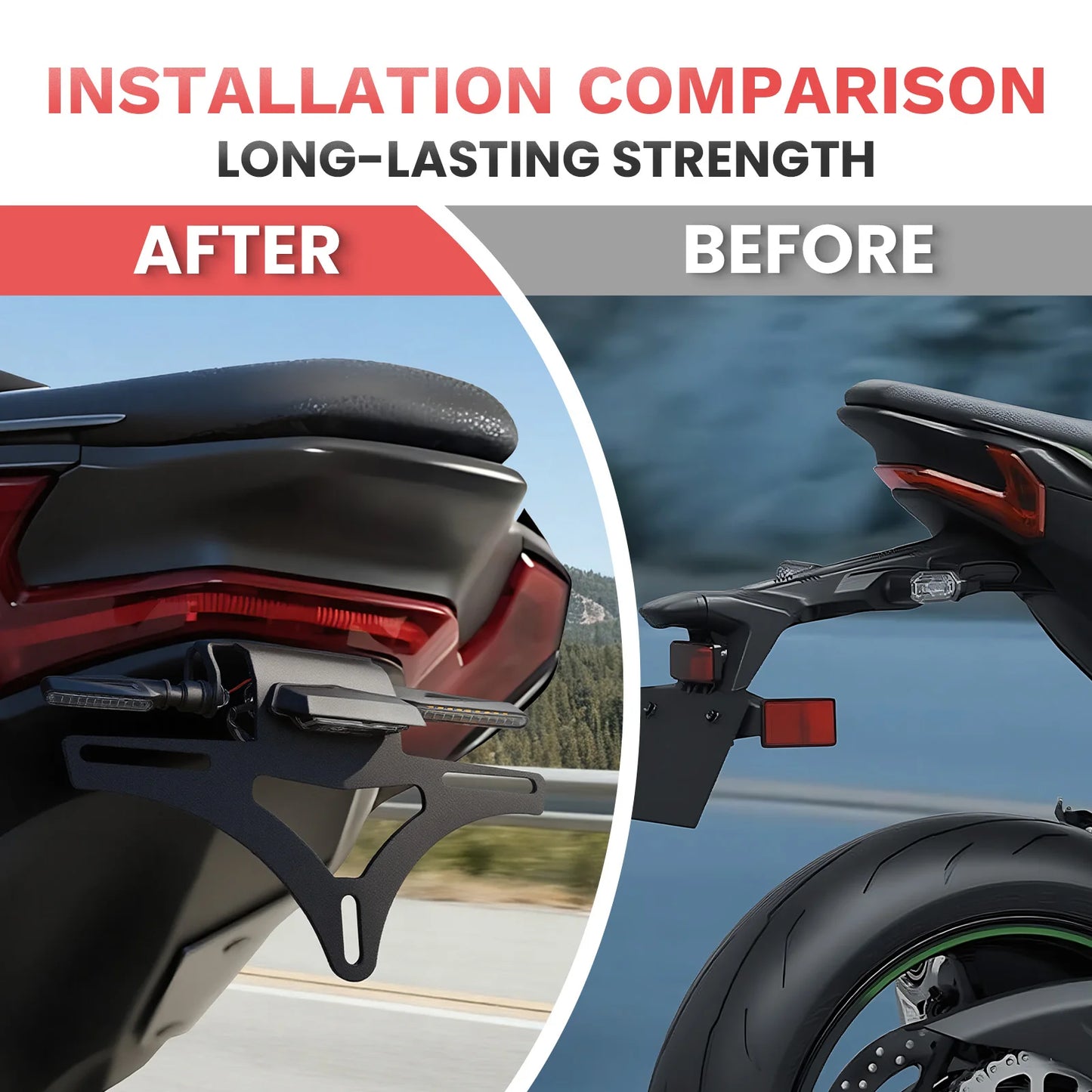 For Kawasaki Z900 Z900SE 2025 Fender Eliminator Tail Tidy License Plate Bracket Holder Z 900SE Z 900 SE Motorcycle Accessories