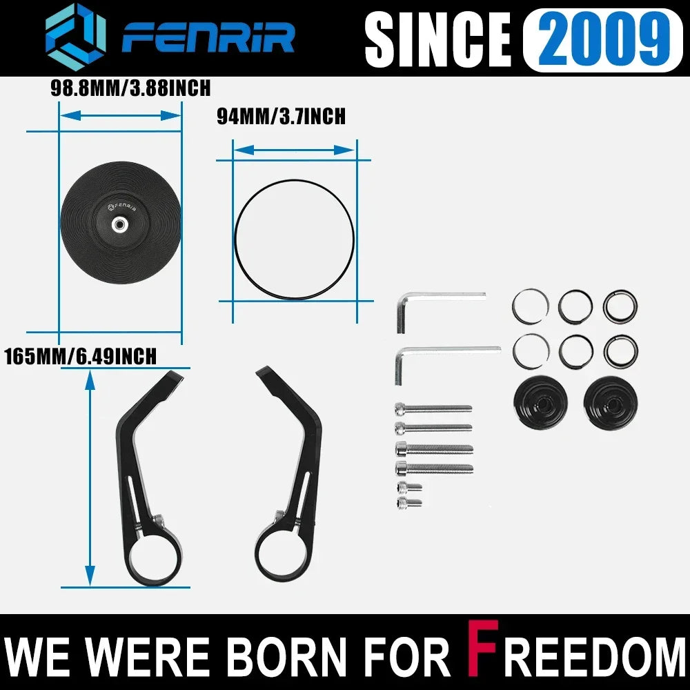 EMARK Motorcycle Bar End Mirror Handlebar for BMW RnineT R12nineT R18 R12 S1000R S1000RR R1200R R1250R F900R S1000XR F900XR