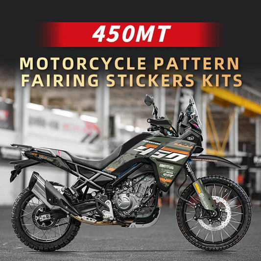 Pattern Printing Stickers Kits for Motorcycle Protection and Decoration, Used for CFMOTO 450MT, Various Styles