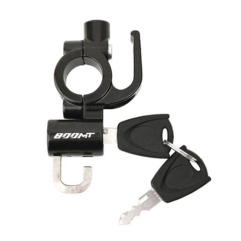 For CFMOTO 800MT 800 MT MT800 2021-2022 22-28mm Universal Motorcycle Helmet Pipe Clamp Hook Lock for Moto Anti Theft Fixin