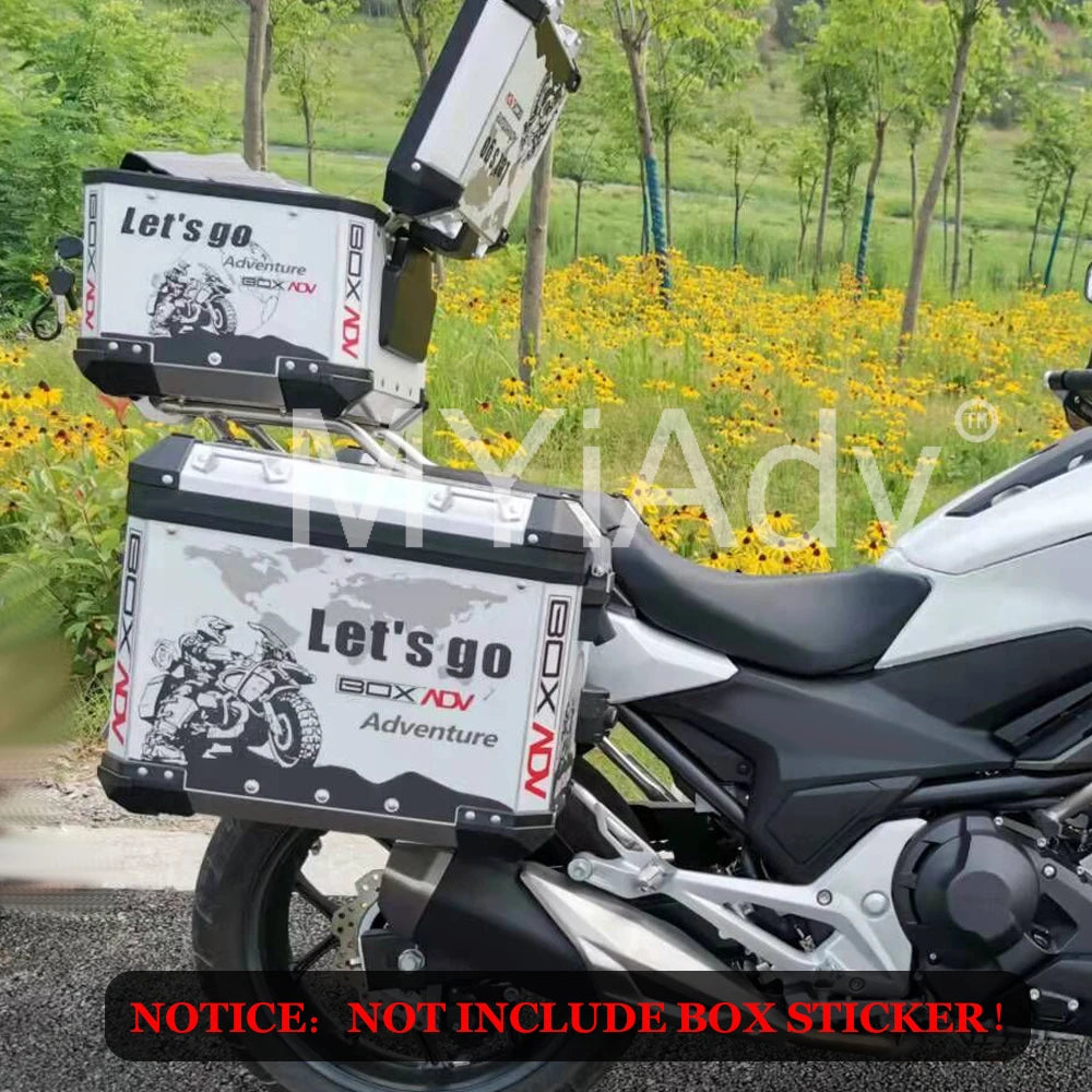 Motorcycle Helmet Box Top Tail Rear Luggage Storage Tool Cases Panniers With Bracket Rack For Honda NC750X NC 750 X/S 2021-2023