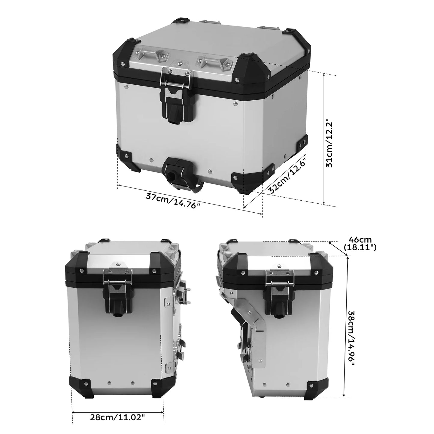 Trunk Saddlebags Pannier Side Case Luggage Bag Fit For BMW R1200GS 2013-2018 R1250GS 2019-2024 F850GS 2017-2022 F900GS 2023-2025