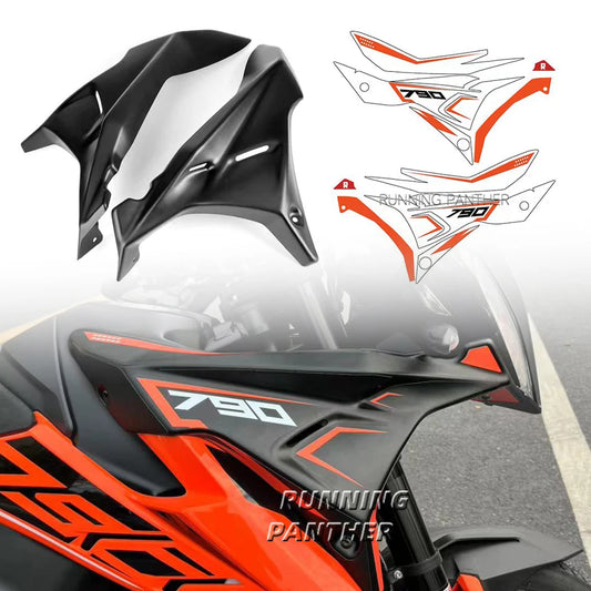 Motorcycle Front Fairing Side Panels Wind Deflector Windscreen Plate Cover For 790 890 ADV Adventure R S 2022 and Before Year
