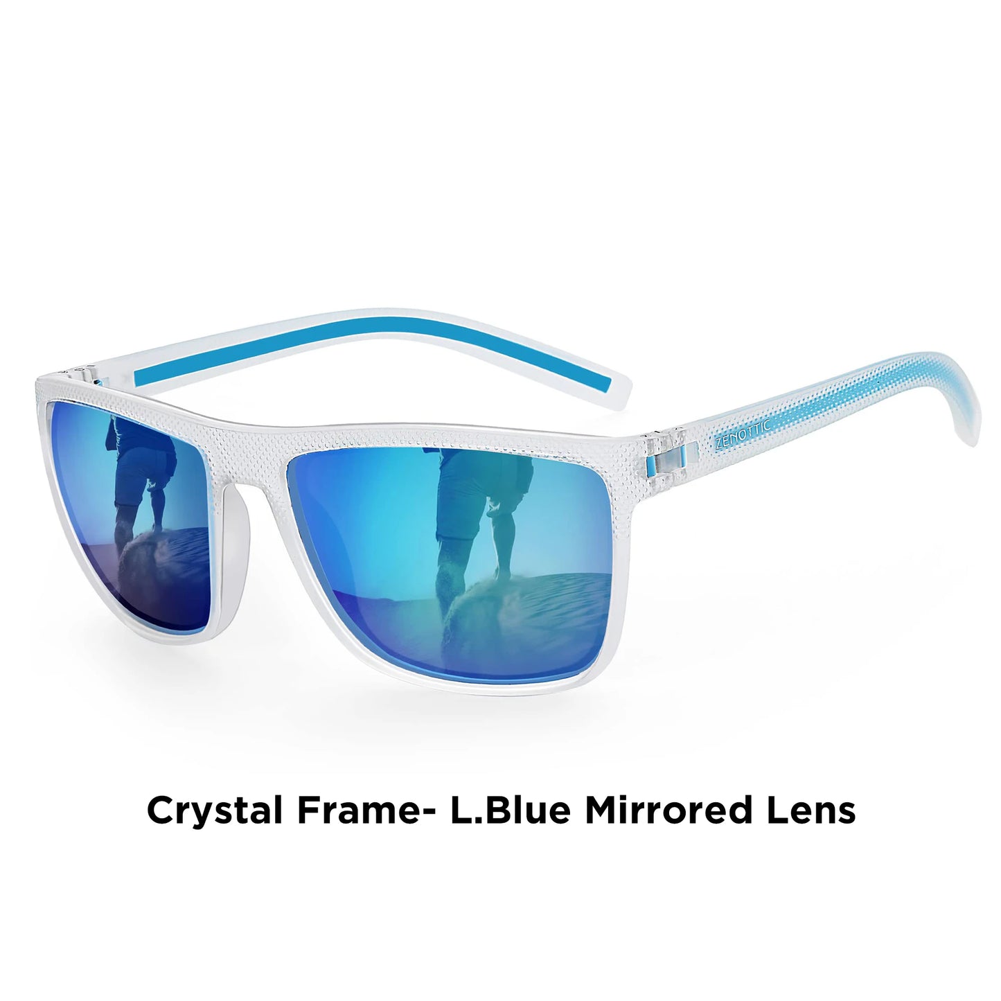 ZENOTTIC Retro Square Polarized Sunglasses Fashion Shade Women Men Ultra light TR90 Frame UV400 Protection Classics Sun Glasses