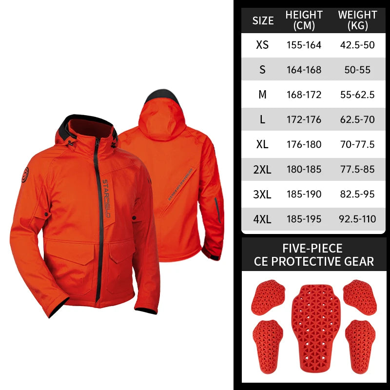 Motorcycle Jacket Spring Summer Breathable Splash-proof Fabric Men Women Riding Clothing With CE Protective Gears Accessories