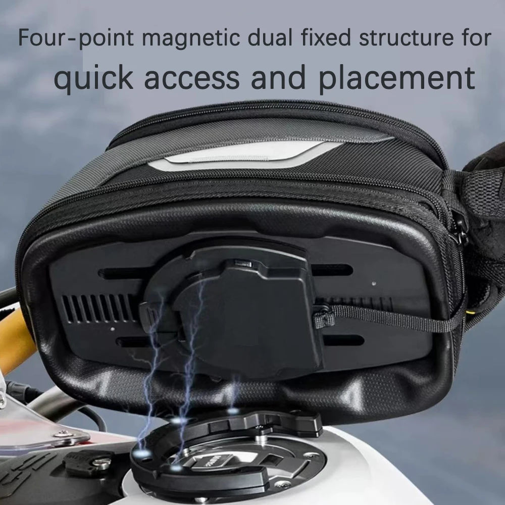 Motorcycle Tube Bag Magnetic Fixation Motorbike Tank Organizer For Kawasaki Versys 650 2015-2021 Versys 1000 2015-2016