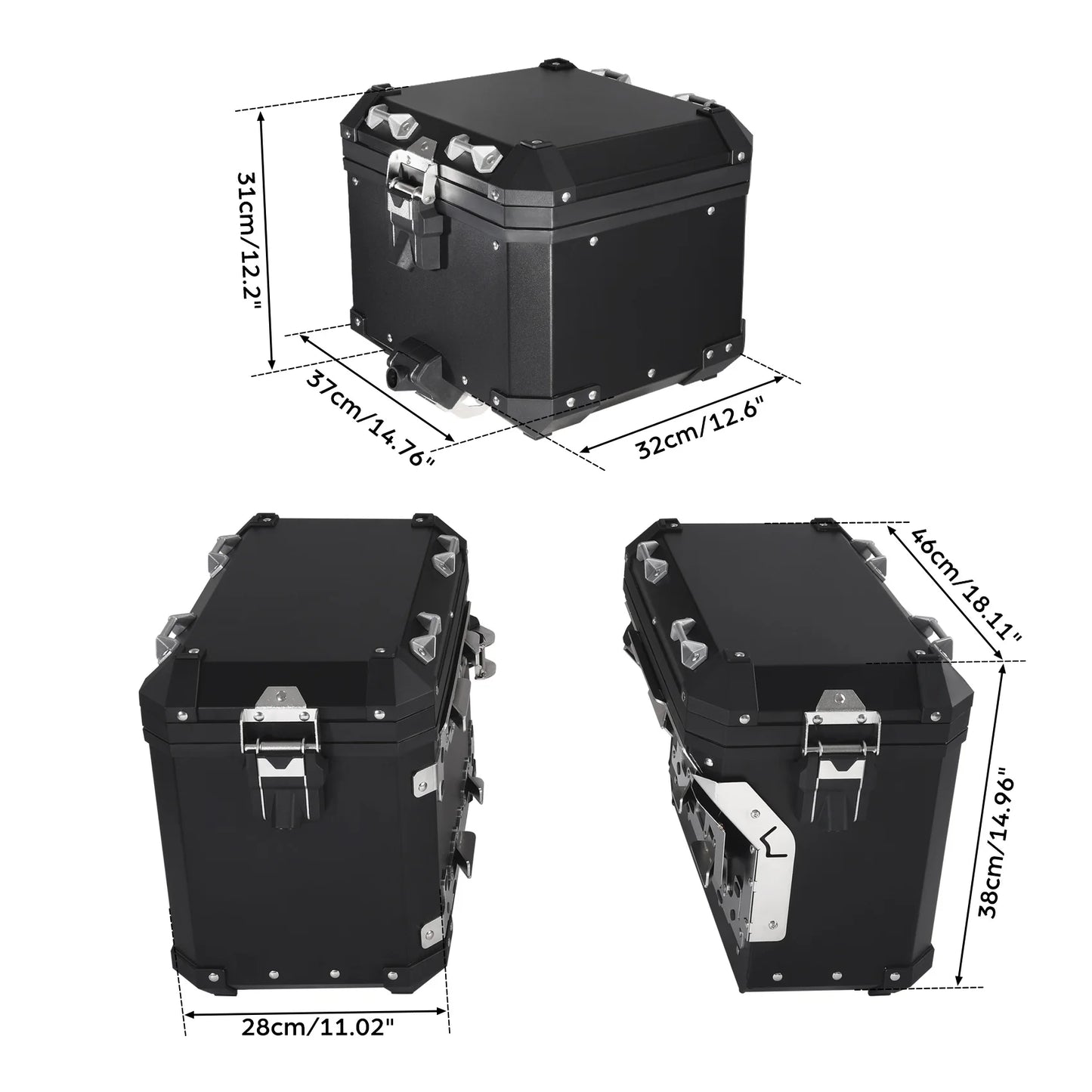 Trunk Saddlebags Pannier Side Case Luggage Bag Fit For BMW R1200GS 2013-2018 R1250GS 2019-2024 F850GS 2017-2022 F900GS 2023-2025