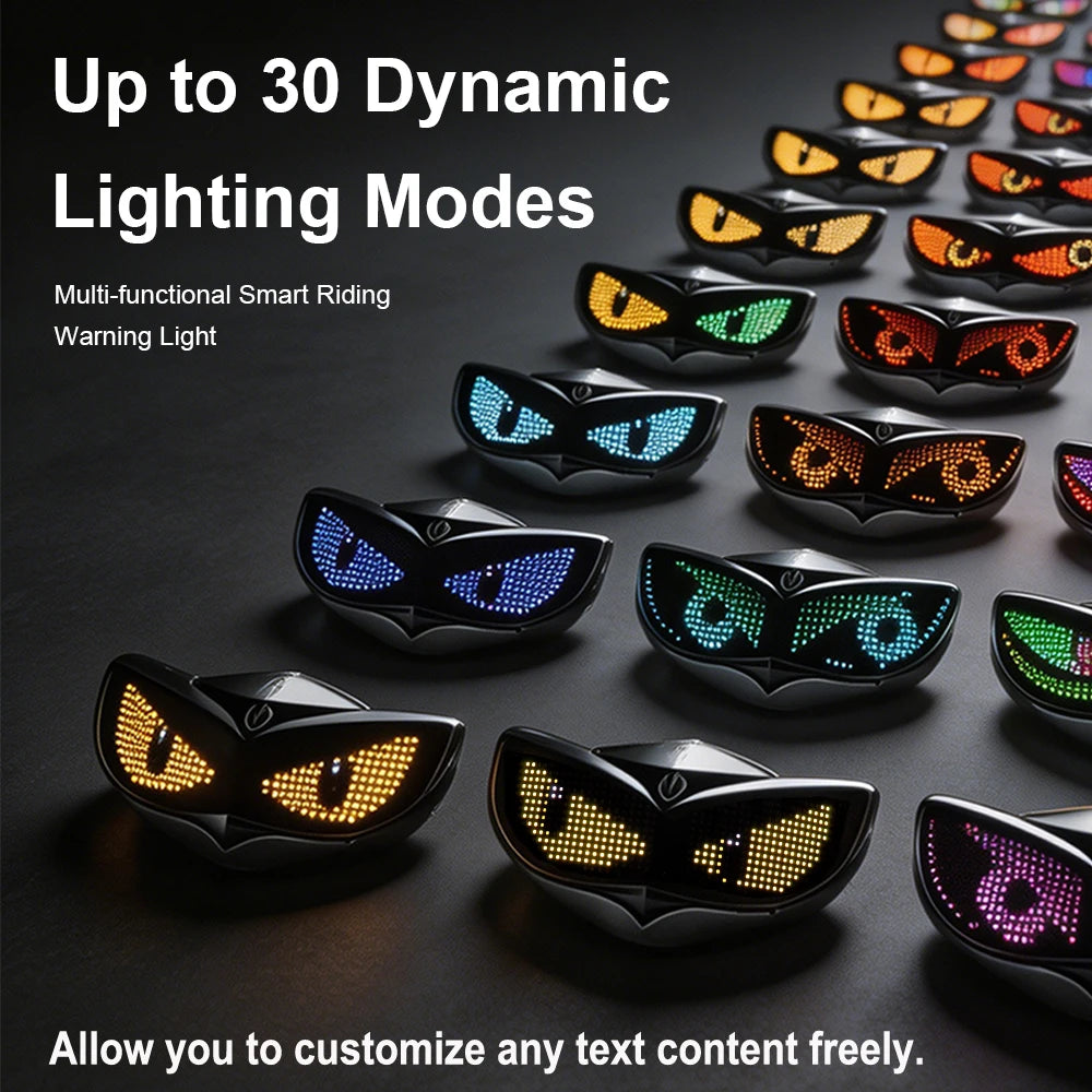 Smart LED Helmet Display (Without Helmet) - Bicycle Helmet LED Display, Ebike Helmet with App, Cycling Helmets with Turn Signals
