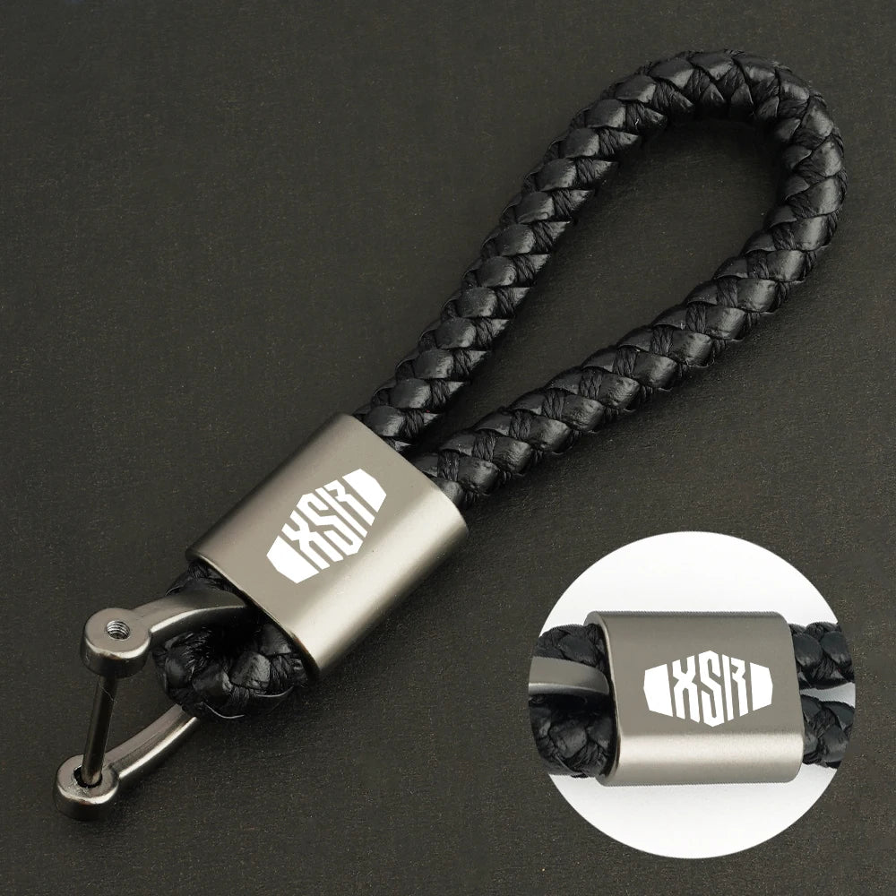 With Logo "XSR" For Yamaha XSR700 XSR900 XSR 700 900 2015-2023 Motorcycle Keychain Keyring Key Chains Lanyard Chain Key Rings