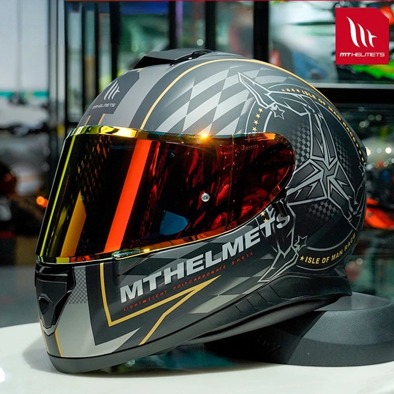 MT Thunder 3 SV Motorcycle Full Face Helmets Men Women Street Racing Safety Protection ECE DOT Approved Dual Lens Helmets