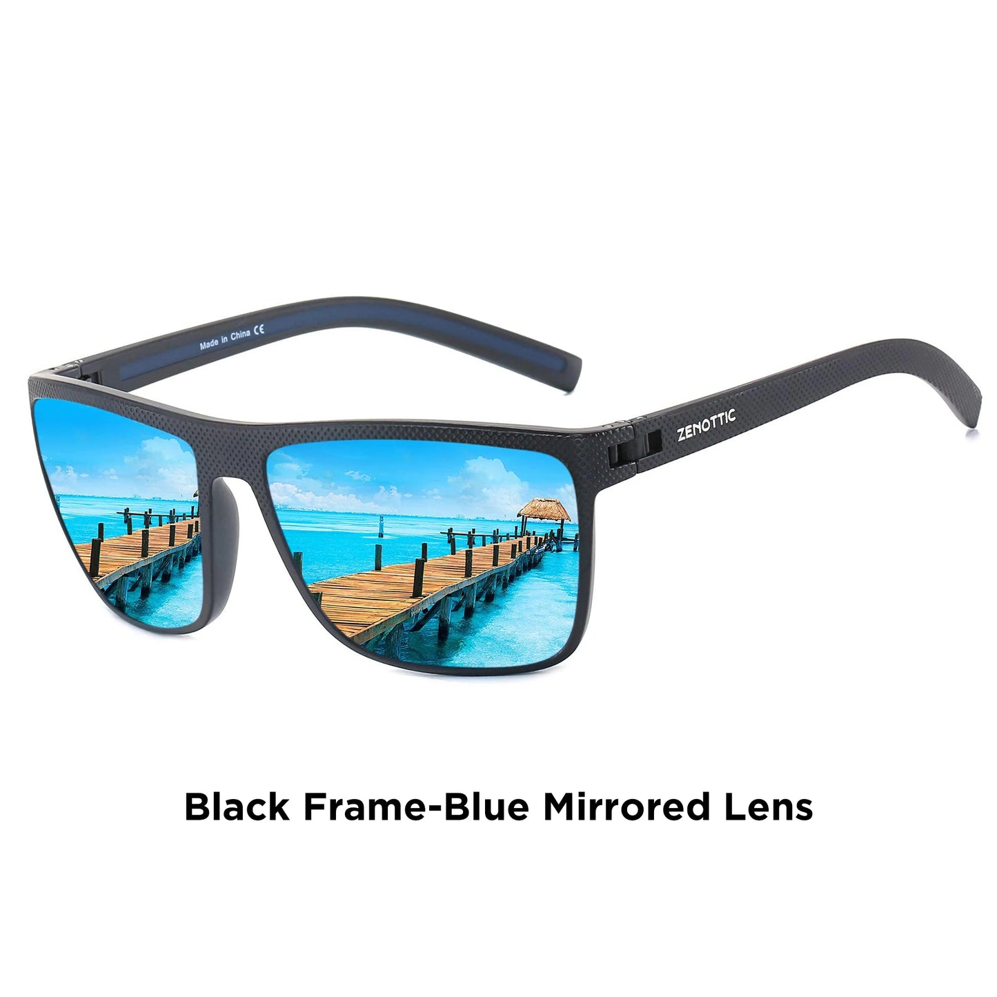 ZENOTTIC Retro Square Polarized Sunglasses Fashion Shade Women Men Ultra light TR90 Frame UV400 Protection Classics Sun Glasses