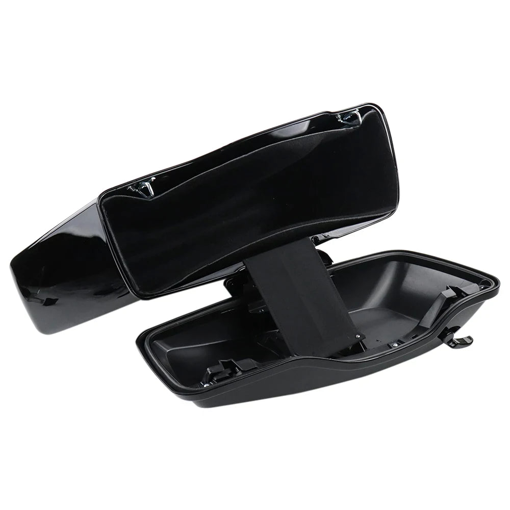 Motorcycle Saddlebags Vivid Black Side Saddle Bag And Lining With Mounts Kit Fits For BMW R18 100 Years R 18 Classic 2020-2026