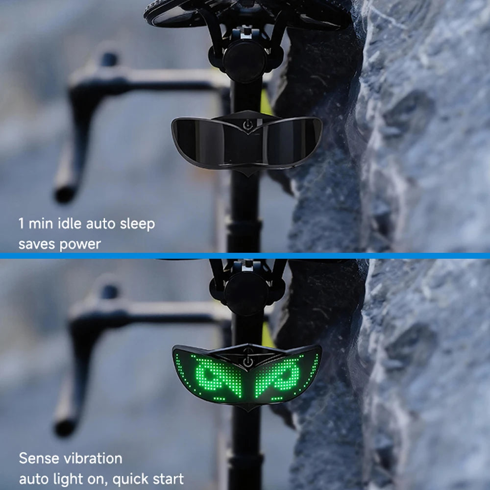 Smart LED Helmet Display (Without Helmet) - Bicycle Helmet LED Display, Ebike Helmet with App, Cycling Helmets with Turn Signals