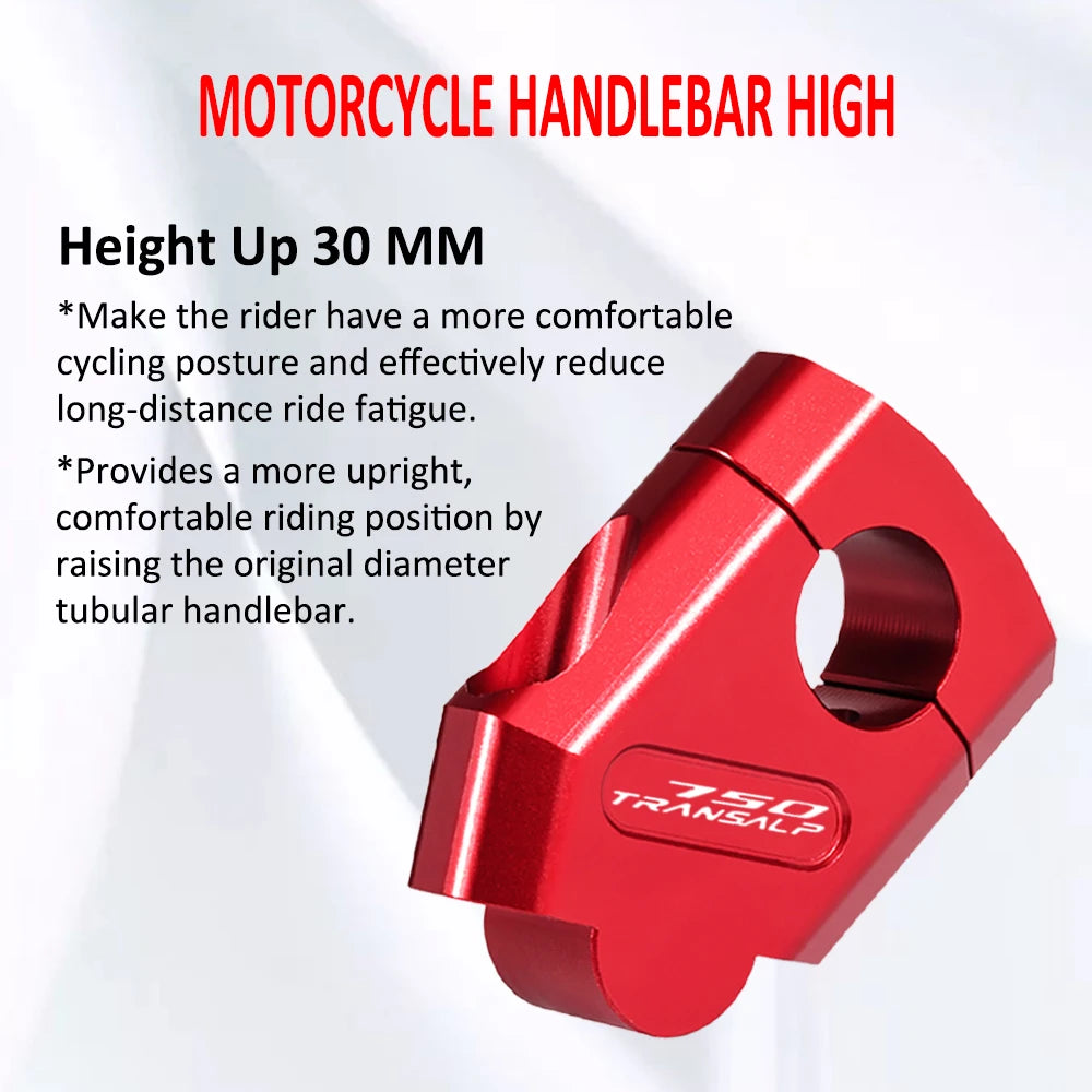 For XL750 TRANSALP XL 750 Motorcycle Handlebar Riser Heightening Clamp Mount Pit Bike xl750 750 adventure Accessories 22mm/28mm