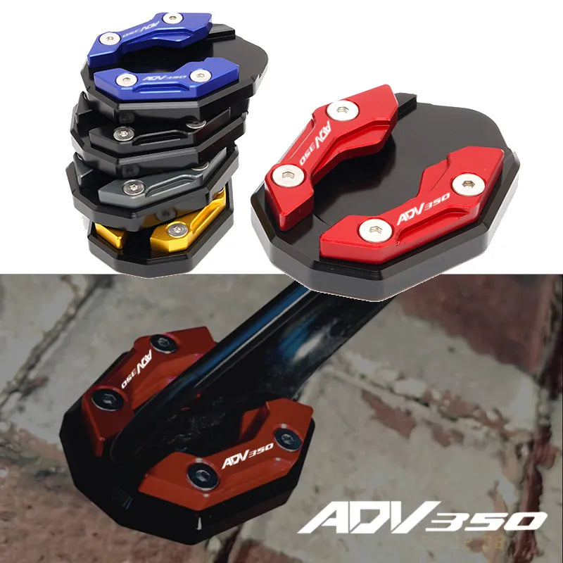 2023 New Fit For Honda ADV350 ADV 350 2020 2021 2022 2023 Motorcycle Accessories Kickstand Side Stand Extension Pad With Logo