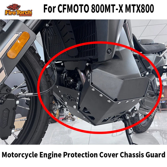 For CF Moto 800 MTX 800MTX 2024 -2026 Motorcycle Accessories Engine Guard Protector Chassis Protection Cover Skid Plate Parts