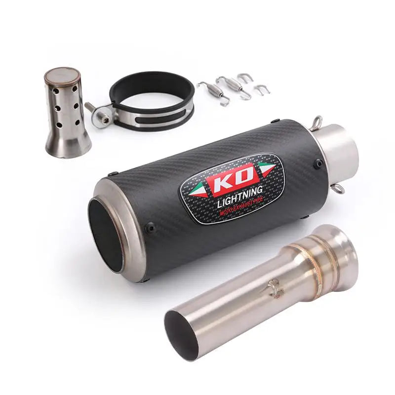 51MM Exhaust Pipe Motorcycle Muffler Mid Pipe Stainles Steel Escape Modified For 1290 Super Adventure R/S/T 2016-2020
