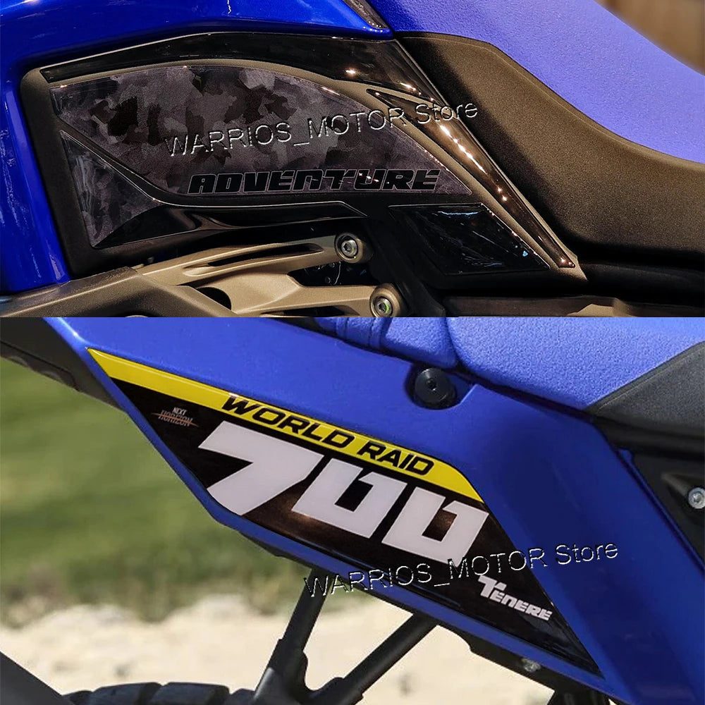 Tenere 700 Stickers Motorcycle Accessories 3D Epoxy Resin Protection Decal Stickers Kit for Yamaha Tenere 700 World Raid 2023