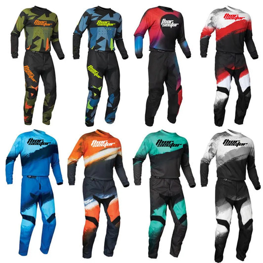 New Thor Sector Motocross Protective Gear Element Burnout Jersey&Pant Combo MX MTB Mountain Downhill Dirt Motorcycle Bike Suit