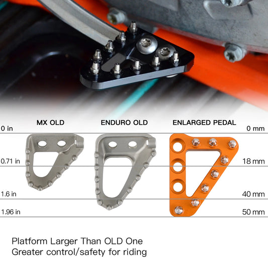 NICECNC Rear Brake Pedal Step Tip Plate For KTM 690 Enduro R 2008-2022 690 SMC R 2019-2022 790 890 1050 1090 1190 Adventure R